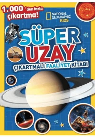 National Geographic Kids Süper Uzay Çıkartmalı Faaliyet Kitabı