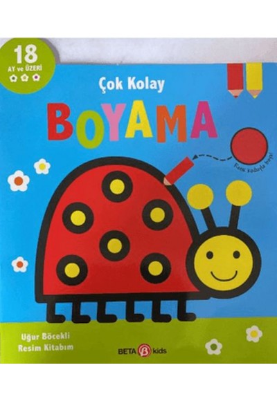 Çok Kolay Boyama Uğur Böcekli Resim Kitabım