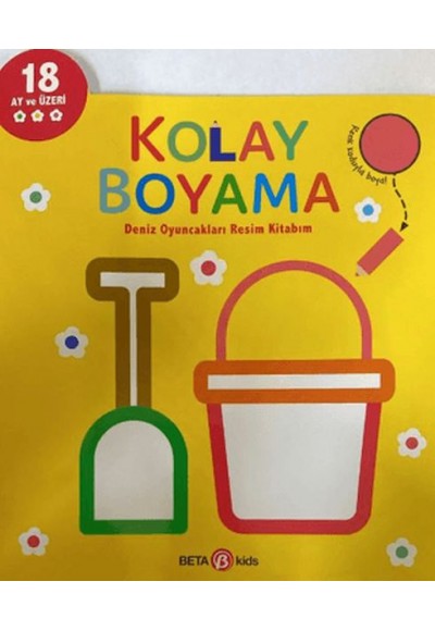 Kolay Boyama Deniz Oyuncakları Resim Kitabım