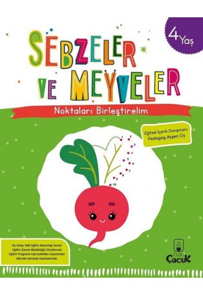 Noktaları Birleştirelim - Sebzeler ve Meyveler 4 Yaş