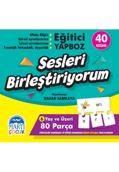Sesleri Birleştiriyorum - Eğitici Yapboz
