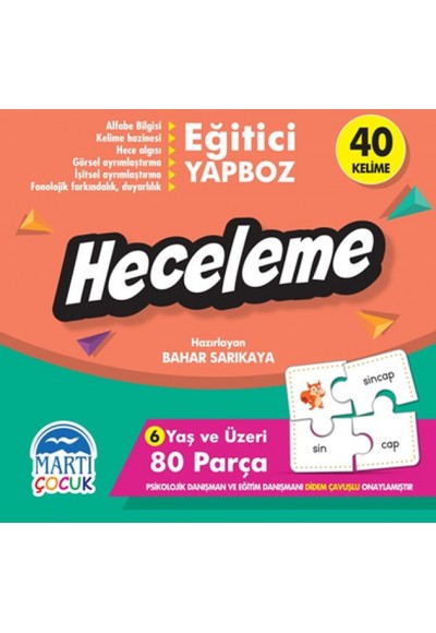 Heceleme - Eğitici Yapboz