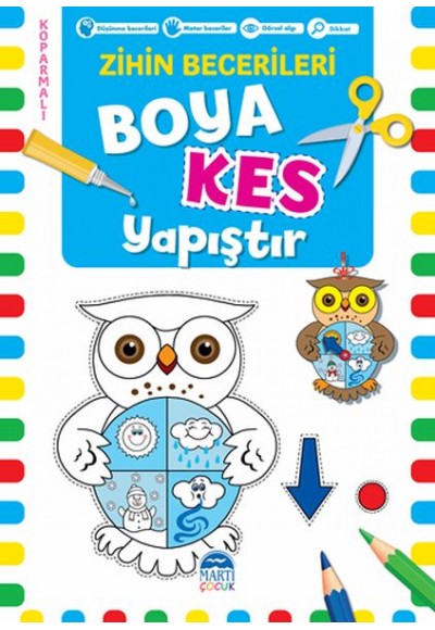 Boya Kes Yapıştır – Zihin Becerileri 5 Yaş