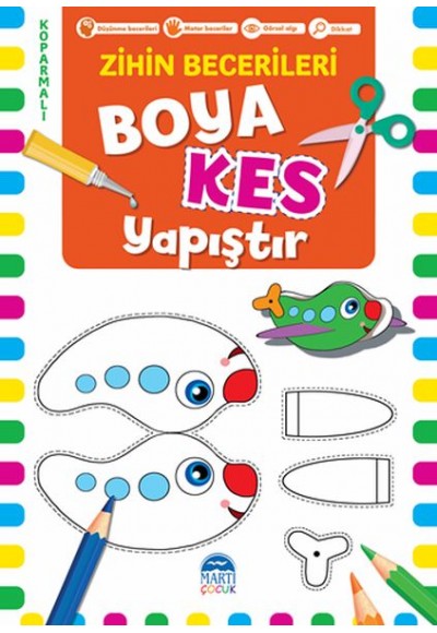 Boya Kes Yapıştır – Zihin Becerileri 4 Yaş