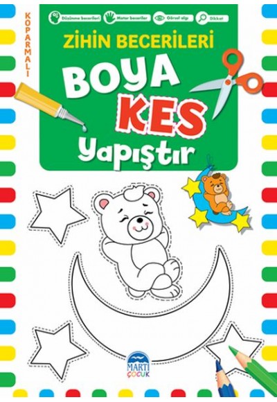Boya Kes Yapıştır - Zihin Becerileri 6 Yaş