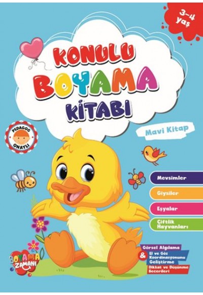 Konulu Boyama - MaviKitap (3-4 Yaş)