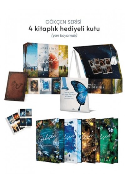 Gökçen Serisi - Yan Boyamalı Hediyeli Kutu