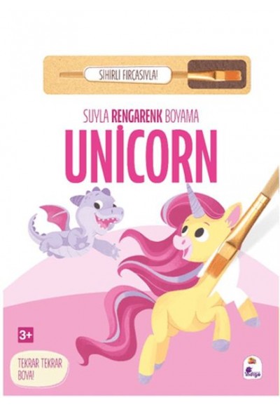 Suyla Rengarenk Boyama - Unicorn (Sihirli Fırçasıyla)