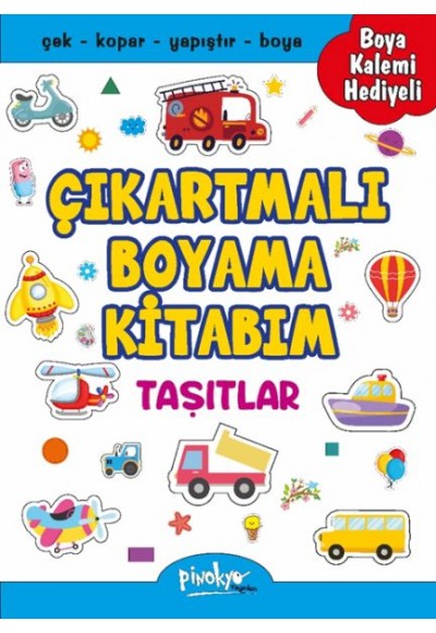 Çıkartmalı Boyama Taşıtlar