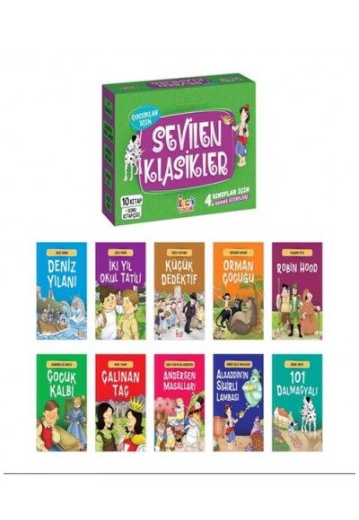 Çocuklar İçin Sevilen Klasikler– (10 Kitap+Soru Kitapçığı)