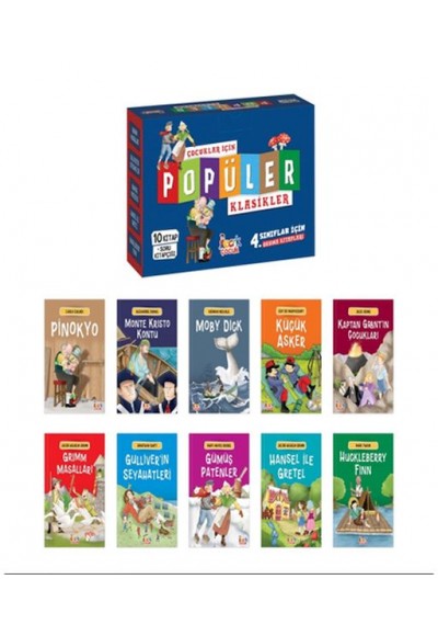 Çocuklar İçin Popüler Klasikler– (10 Kitap+Soru Kitapçığı)
