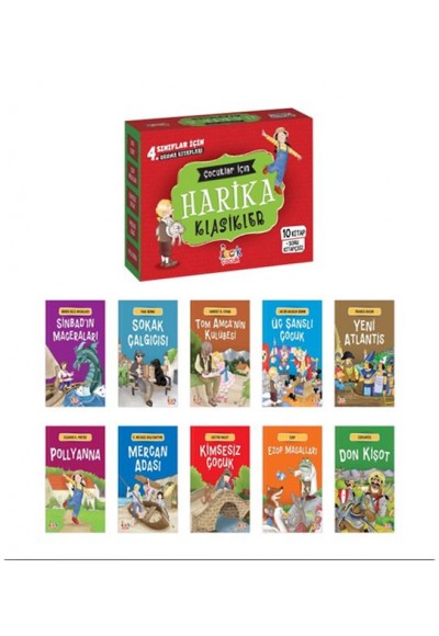 Çocuklar İçin Harika Klasikler– (10 Kitap+Soru Kitapçığı)
