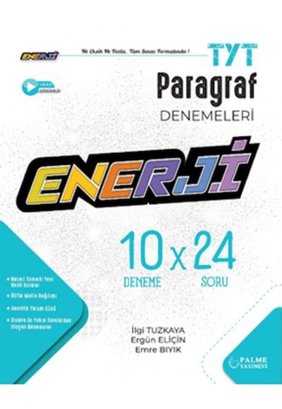 Palme Enerji Tyt Paragraf 10 Deneme Sınavı