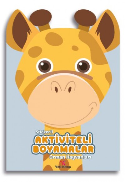 Stickerli Aktivite ve Boyamalar Orman Hayvanları