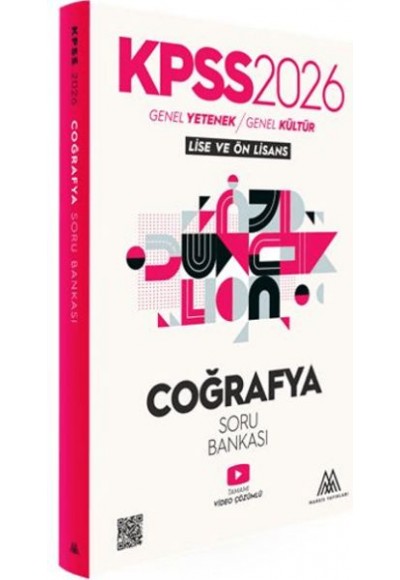KPSS Coğrafya Soru Bankası 2026