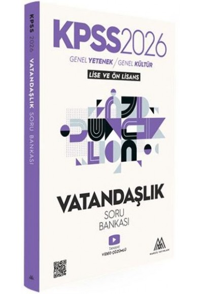 KPSS Vatandaşlık Soru Bankası 2026