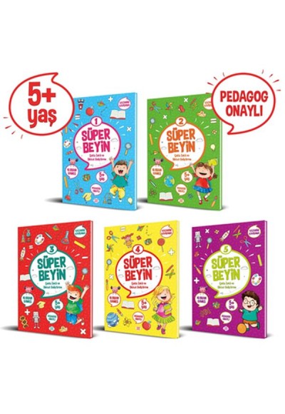 Süper Beyin Sersi (5+ Yaş) - 5 Kitap Takım