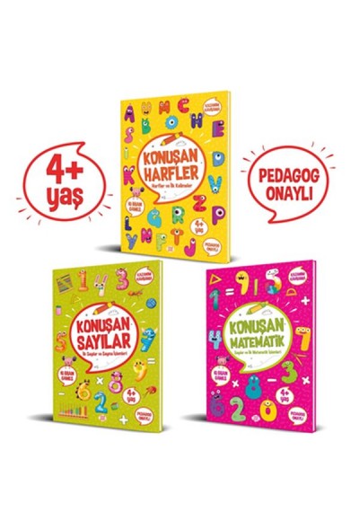 Konuşan Etkinlikler Serisi (4+ Yaş) (3 Kitap Takım)