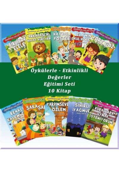Öykülerle Etkinlikli Değerler Eğitimi Seti - 10 Kitap Takım