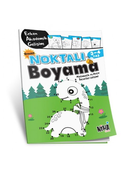 Örnekli Noktalı Boyama 3-4 Yaş