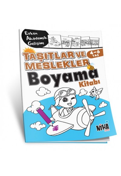 EAG Taşıtlar ve Meslekler Boyama Kitabı 4-6 Yaş