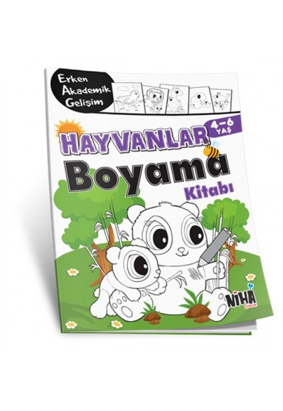 EAG Hayvanlar Boyama Kitabı 4-6 Yaş