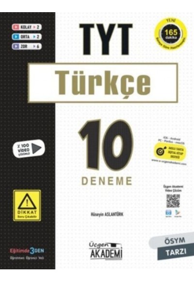 Üçgen Akademi TYT Türkçe 10 lu Deneme Sınavı