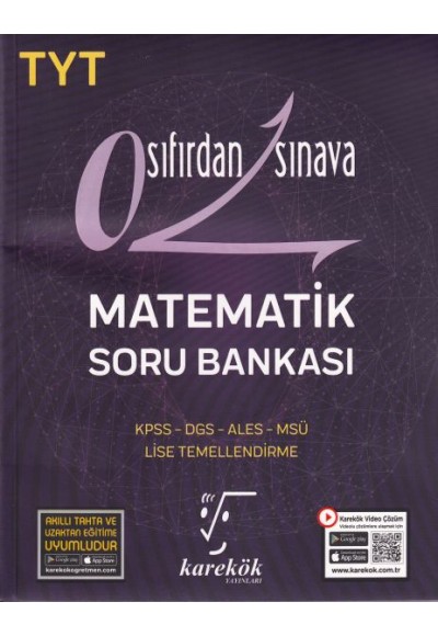 Karekök TYT Sıfırdan Sınava Matematik Soru Bankası (Yeni)