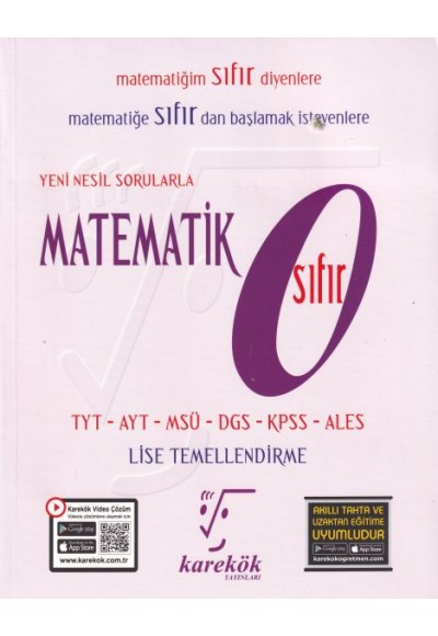 Karekök Yeni Nesil Sorularla Matematik Sıfır