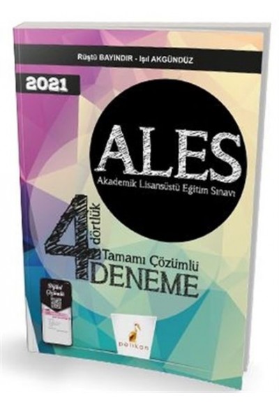 Pelikan 2021 ALES Dörtlük Tamamı Çözümlü Deneme (Yeni)