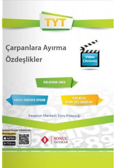 Sonuç TYT Çarpanlara Ayırma - Özdeşlikler