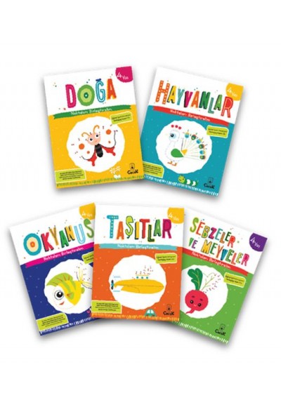 Noktaları Birleştirelim Serisi 4 Yaş (5 Kitap)