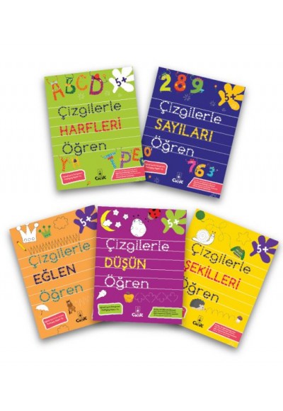 Çizgilerle Şekilleri Öğren Serisi (5 Kitap)