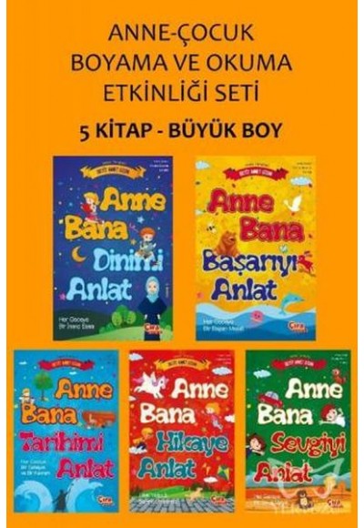 Anne-Çocuk Boyama ve Okuma Etkinliği Seti (5 Kitap Takım)
