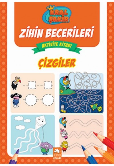 Çizgiler - Kral Şakir Zihin Becerileri Aktivite Kitabı