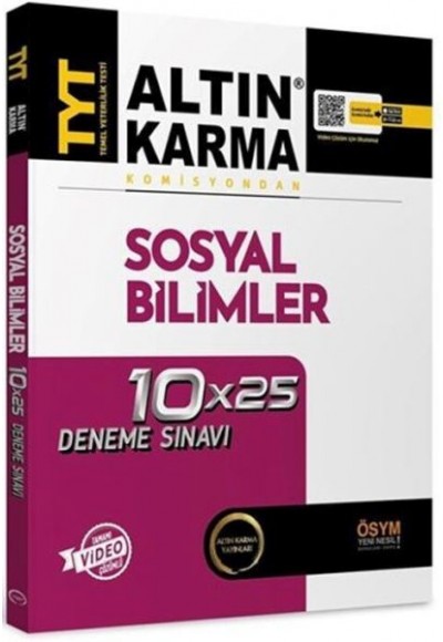 Altın Karma 2023 TYT Sosyal Bilimler 10 x 25 Deneme