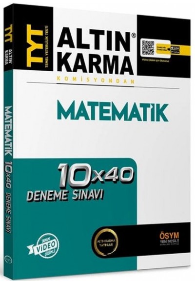 Altın Karma 2024 TYT Matematik Tamamı Video Çözümlü 10x40 Deneme Sınavı