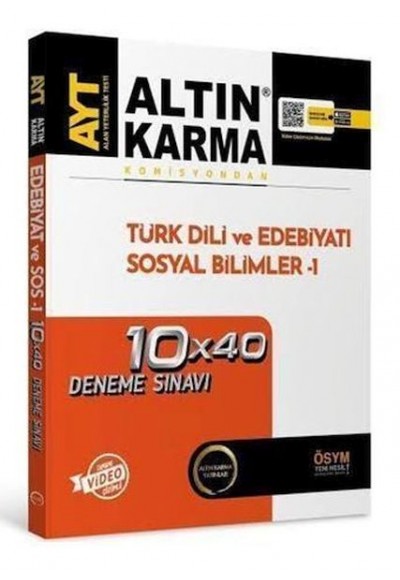 Altın Karma Ayt Edebiyat Sosyal Bilimler 1 Deneme