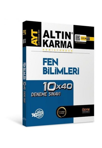 Altın Karma AYT Fen Bilimleri 10 x 40 Deneme Sınavı