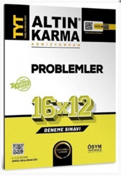 Altın Karma TYT Problemler 16 x 12 Deneme