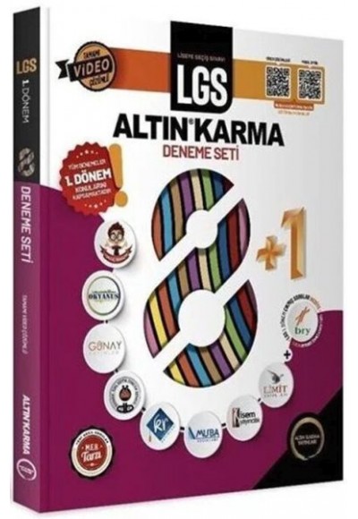 Altın Karma 2023 8. Sınıf LGS 1. Dönem Altın Karma 8+1 Deneme Seti