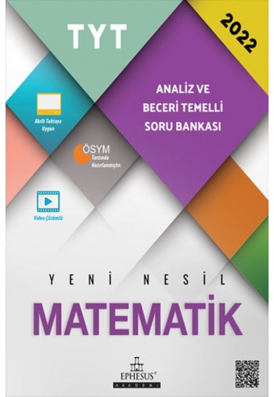 Ephesus Akademi 2022 TYT Matematik Analiz ve Beceri Temelli Soru Bankası