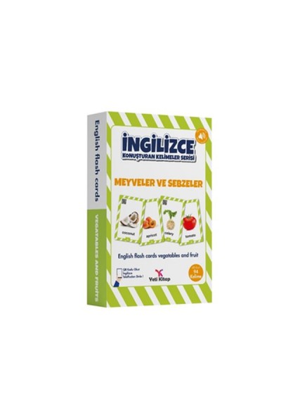 İngilizce Kelime Kartları - Meyveler ve Sebzeler