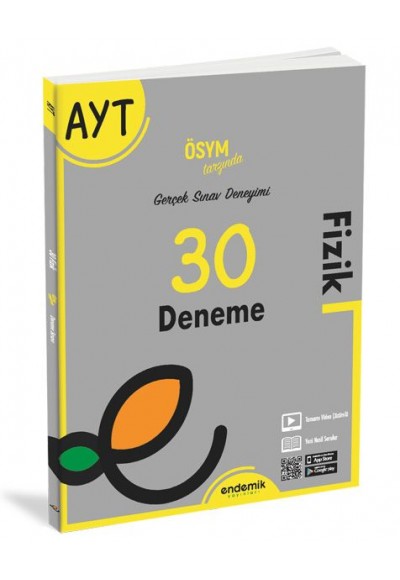 Endemik AYT Fizik 30 Deneme Sınavı