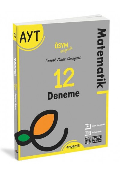 Endemik AYT Matematik 12 Deneme Sınavı