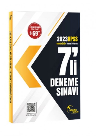 Doktrin Yayınları 2023 KPSS Genel Kültür Yetenek 7 li Deneme Sınavı