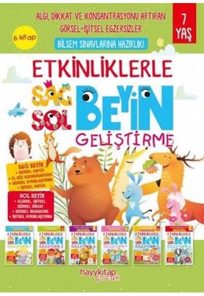 Etkinliklerle Sağ Beyin Sol Beyin Geliştirme (7 yaş) 6’lı Set