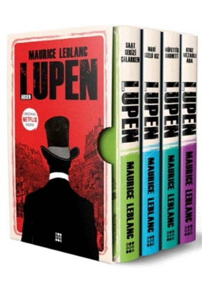 Arsen Lüpen-Kutulu Siyah Set (4 Kitap Takım)
