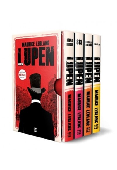 Arsen Lüpen-Kutulu Kırmızı Set (4 Kitap Takım)