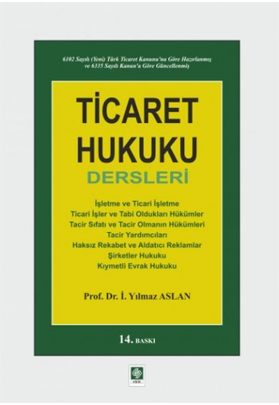 Ticaret Hukuku Dersleri